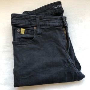 Second Yoga Jeans black mid-rise jeans bottoms size 27